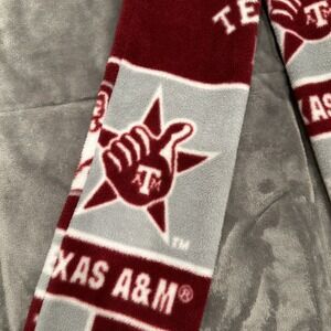 Texas A&M Aggies Scarf Knit‎ Winter Neck Big Logo -Team Logo Tone Stripe